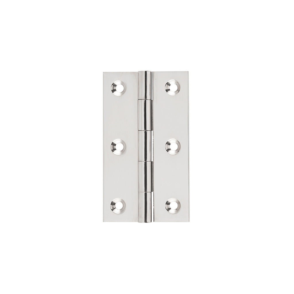 Fixed Pin Hinge - H89xW50mm Polished Nickel