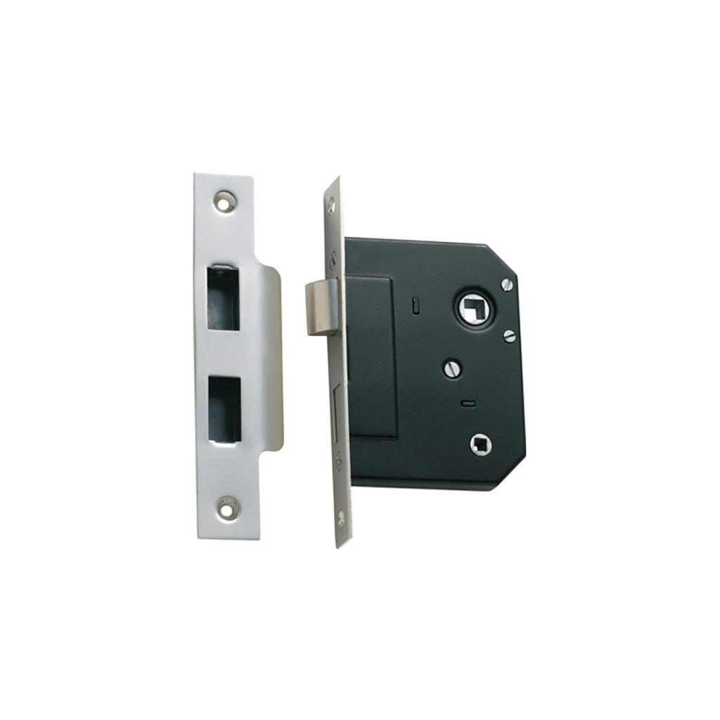 Privacy Mortice Lock Satin Chrome / 44mm
