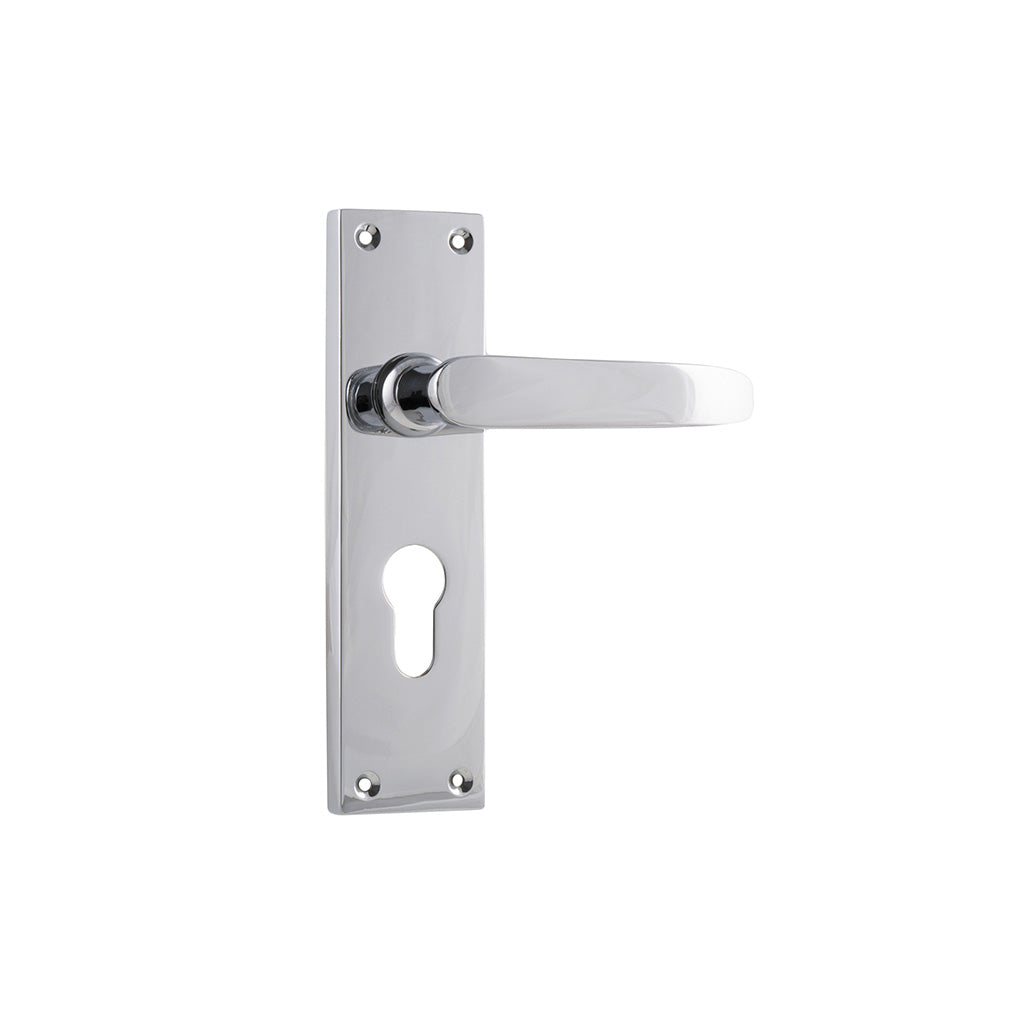 Balmoral Lever - Long Backplate Chrome Plated / Entrance / Lever Set Only