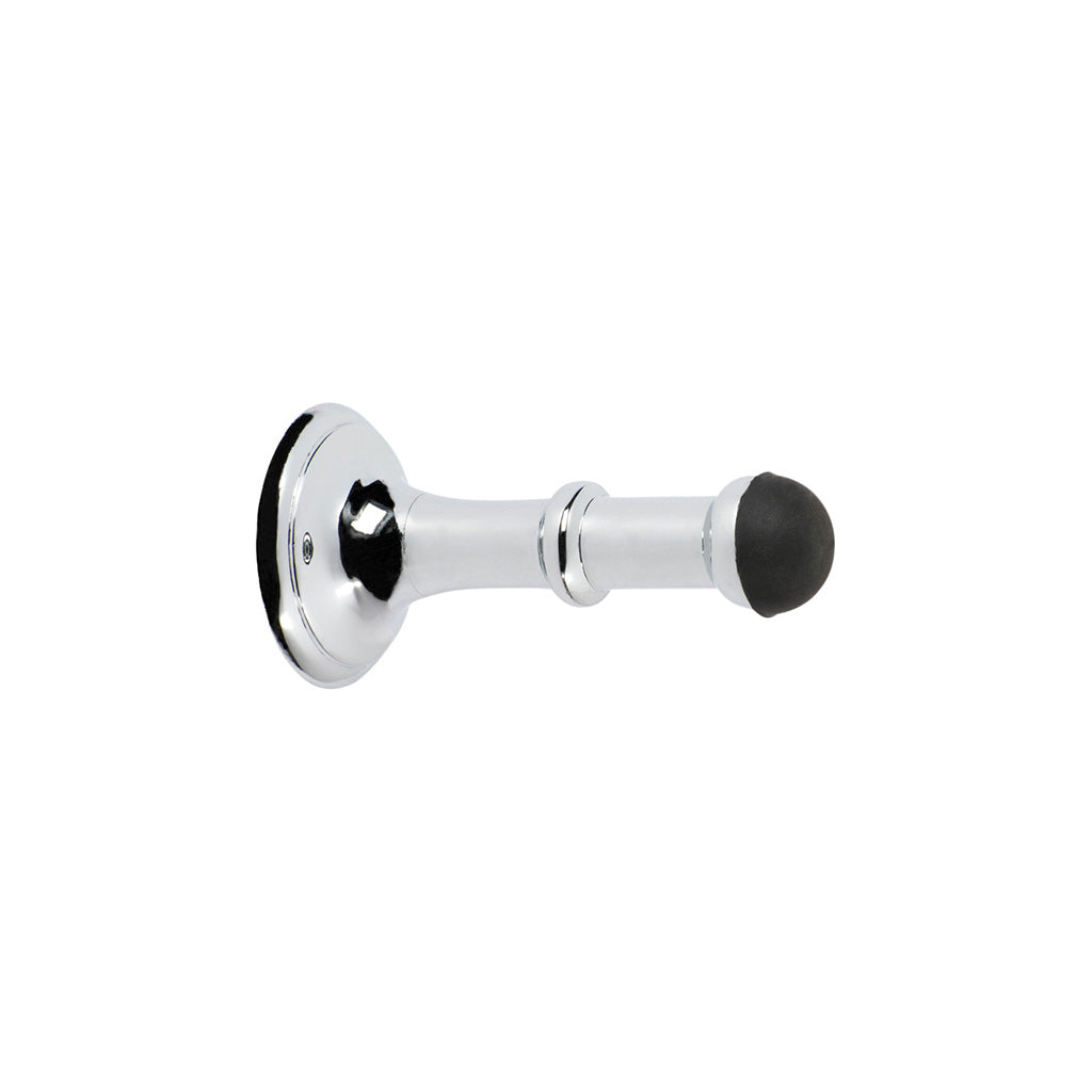 Small Concealed Fix Door Stop Chrome Plated