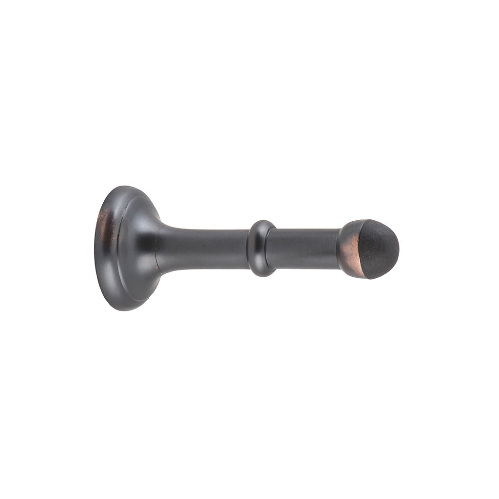 Large Concealed Fix Door Stop Antique Copper