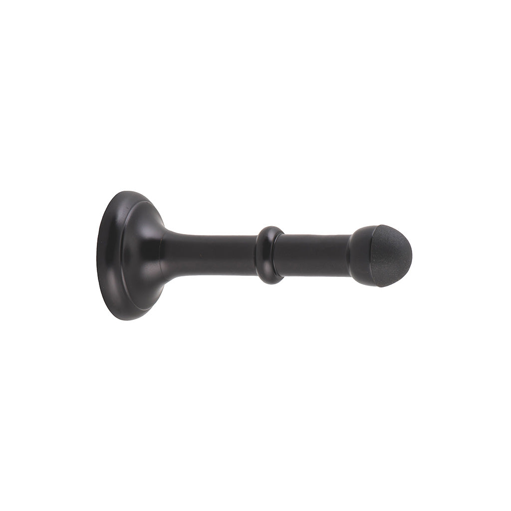 Large Concealed Fix Door Stop Matt Black