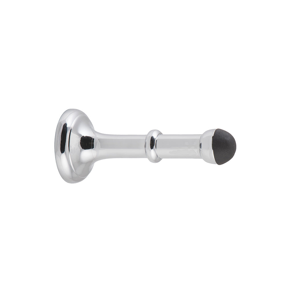 Large Concealed Fix Door Stop Chrome Plated