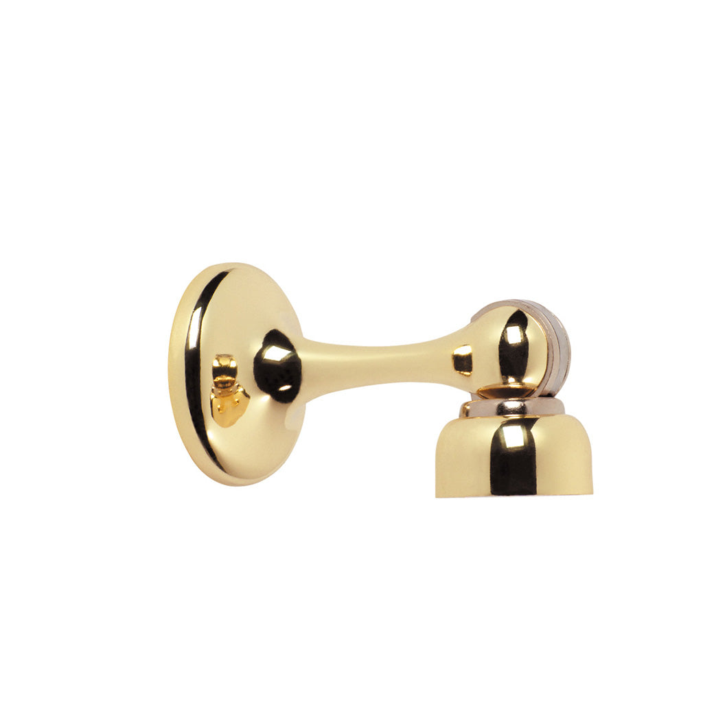 Magnetic Door Stop Polished Brass