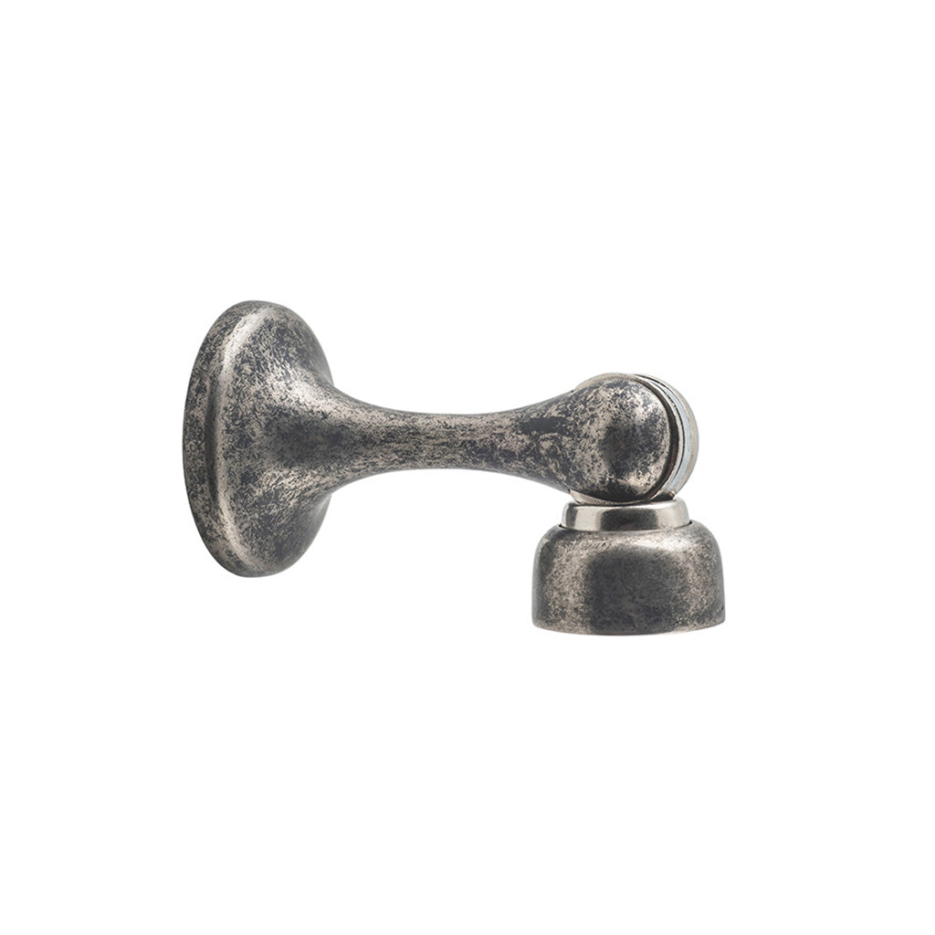 Magnetic Door Stop Rumbled Nickel