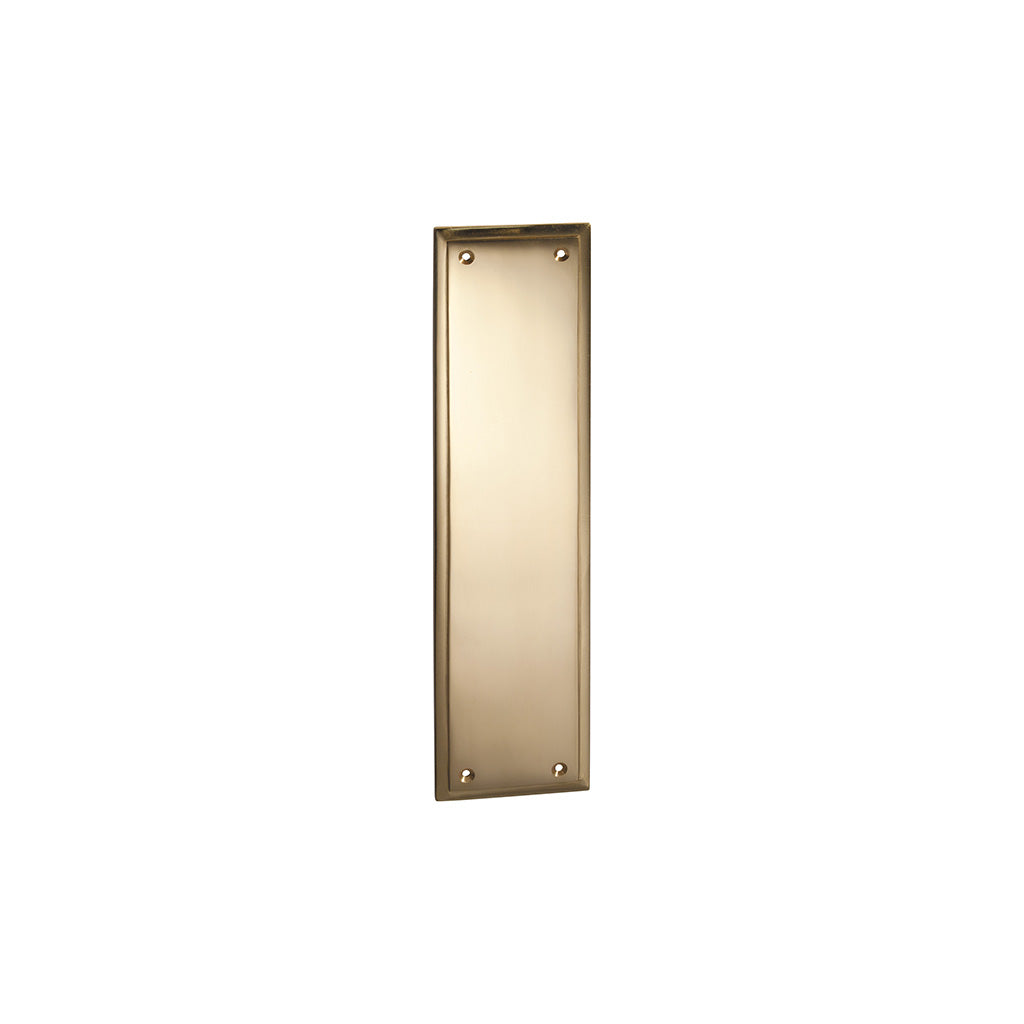 Milton Push Plate Polished Brass