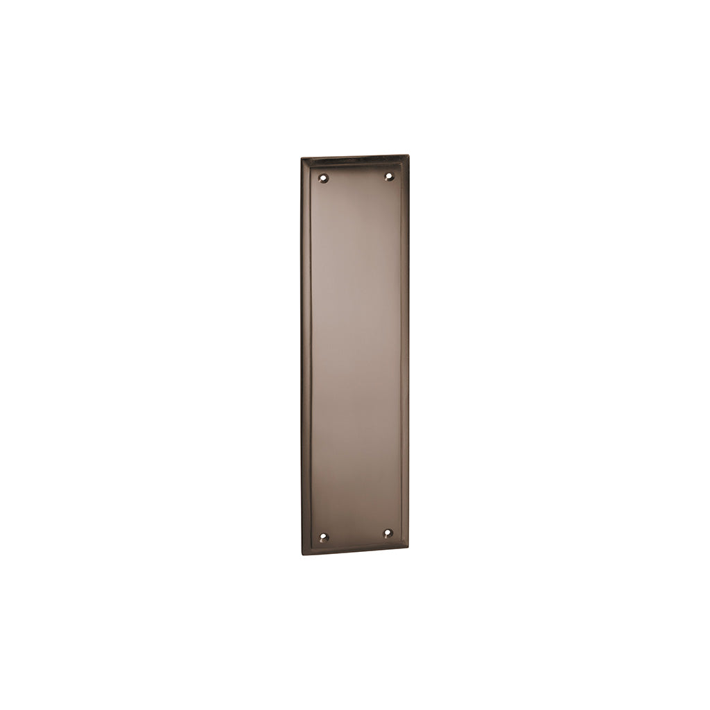 Milton Push Plate Antique Brass