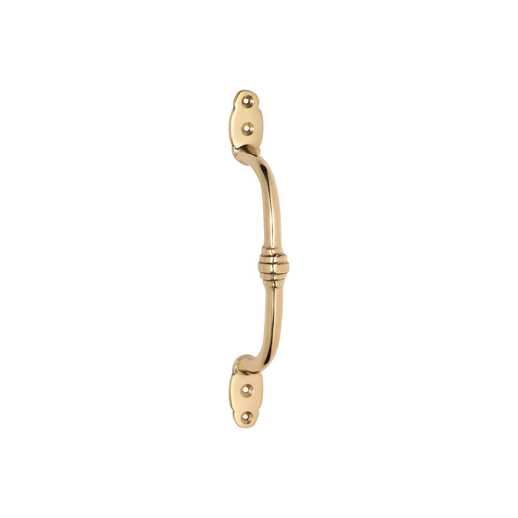 Offset Banded Pull Handle - H180xP41mm Polished Brass / 180mm
