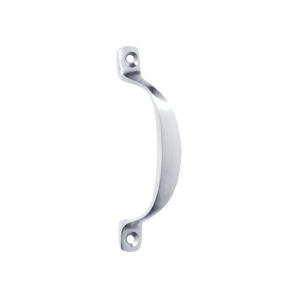 Offset Pull Handle - H100xP20mm Satin Chrome / 100mm