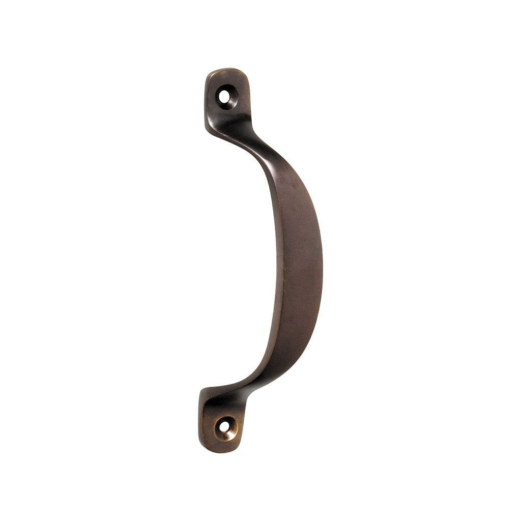 Offset Pull Handle - H100xP20mm Antique Brass / 100mm