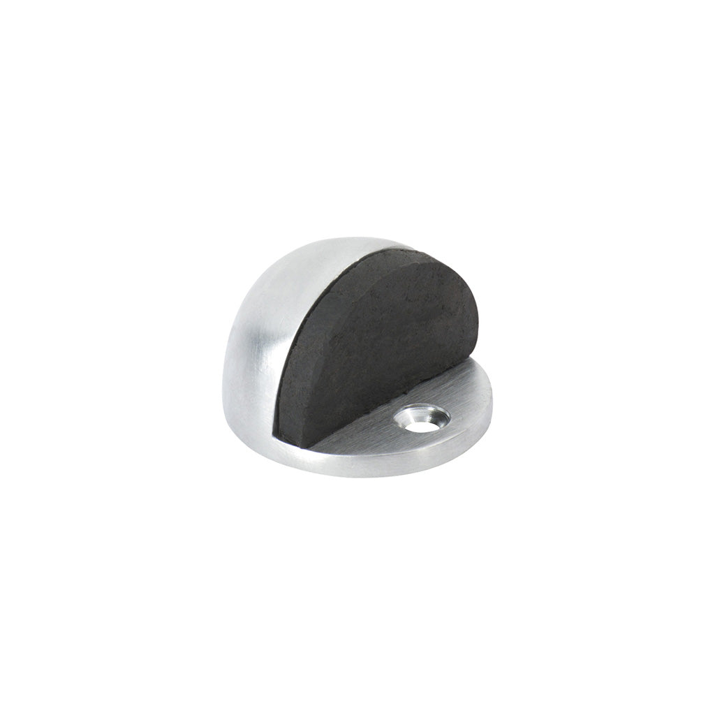 Oval Door Stop Satin Chrome