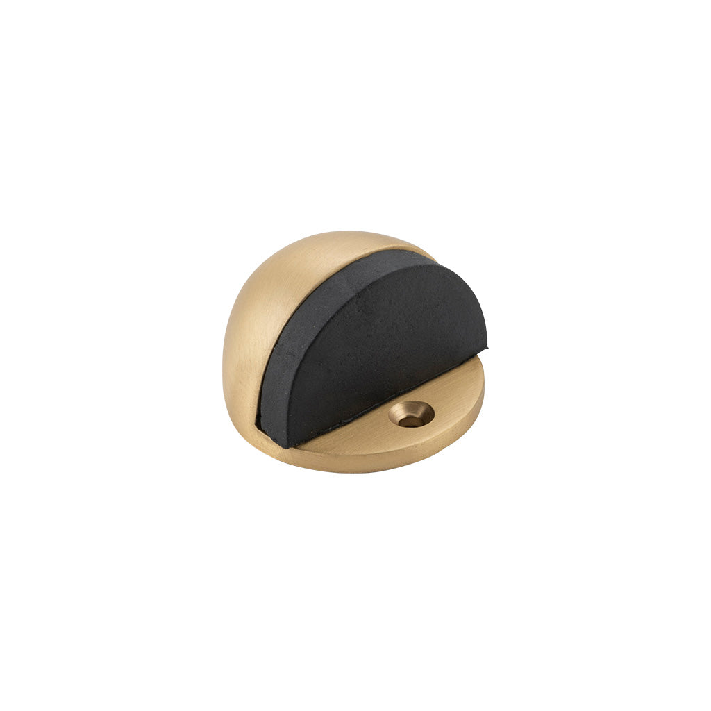 Oval Door Stop Satin Brass