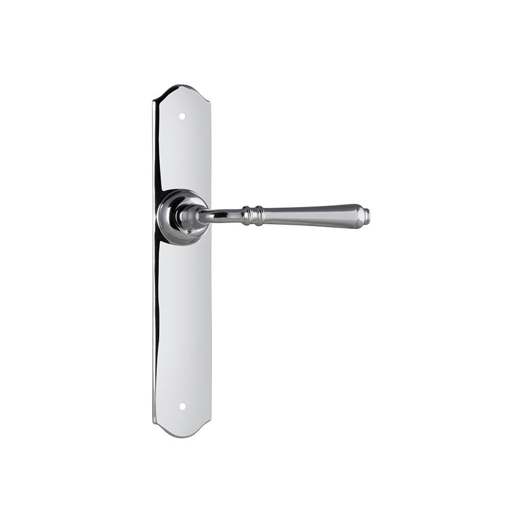 Reims Lever - Long Backplate Chrome Plated / Passage / Lever Set Only