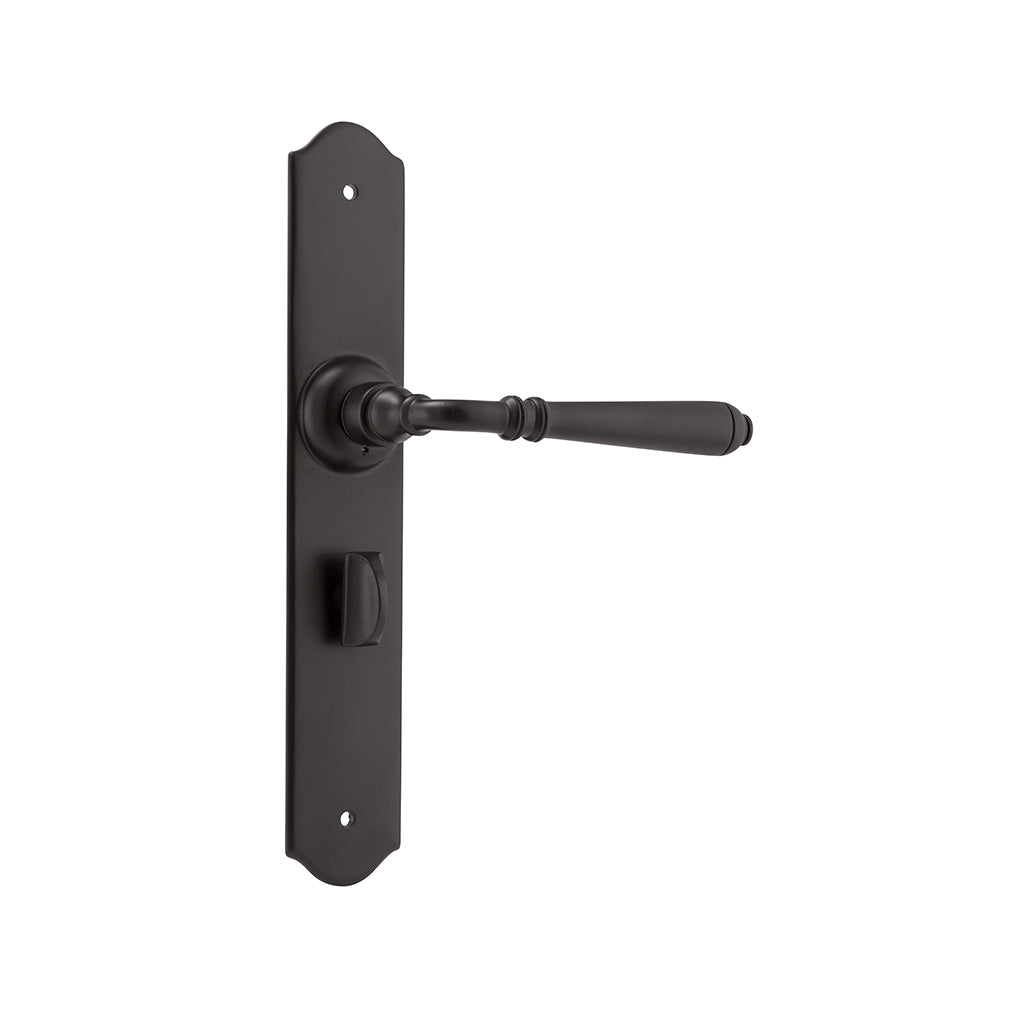 Reims Lever - Long Backplate Matt Black / Privacy / Lever Set Only