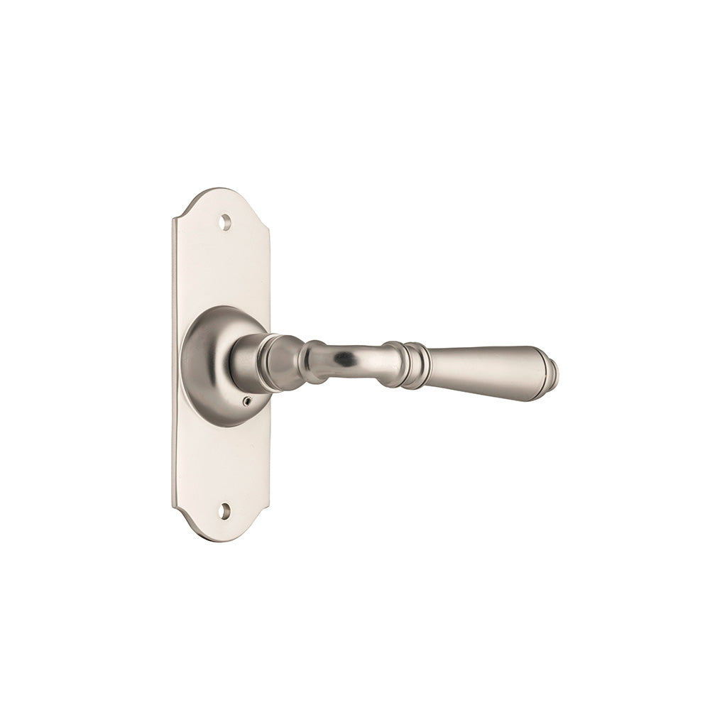 Reims Lever - Short Backplate Satin Nickel / Passage / Lever Set Only